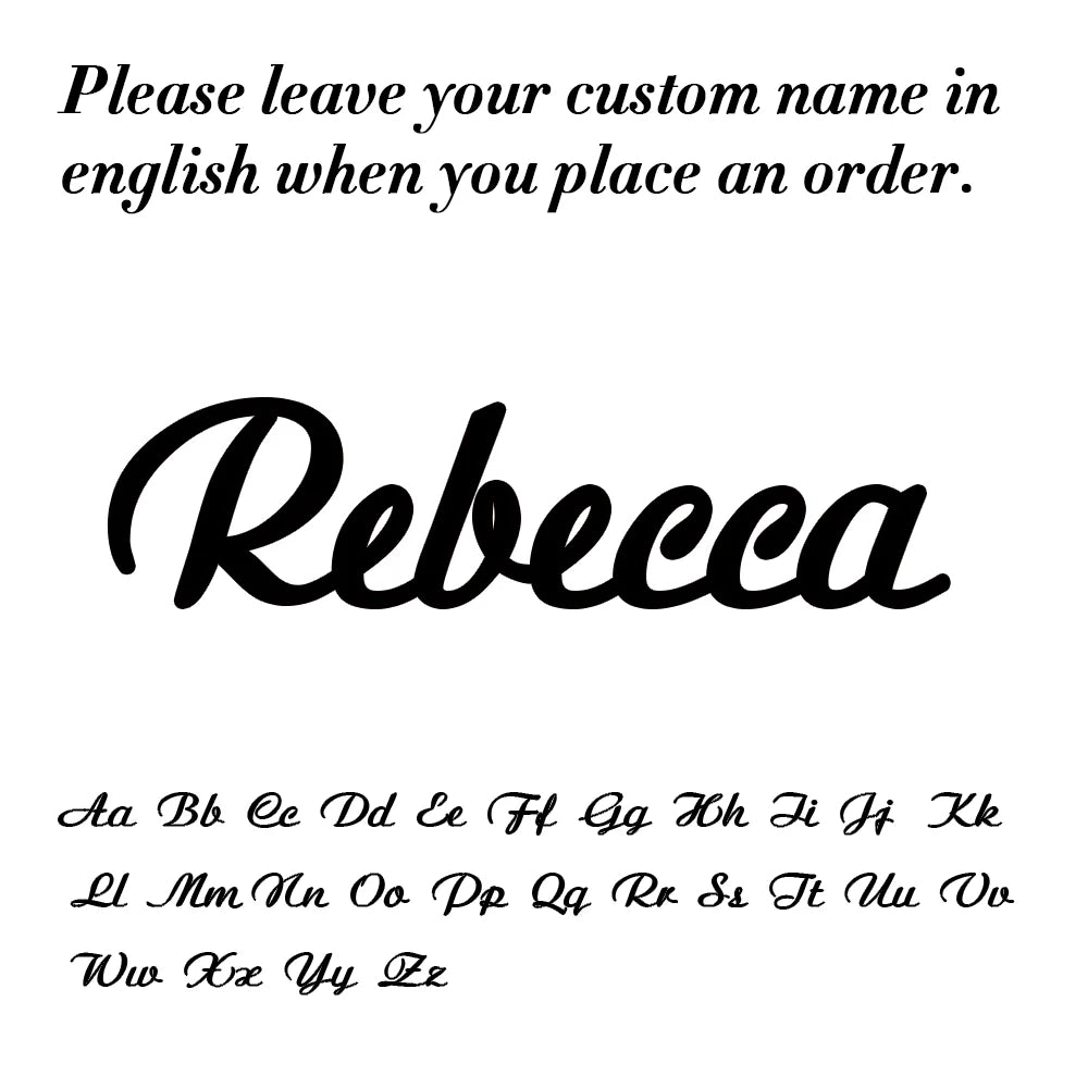 Custom Name Letter Keyring Stainless Steel Key