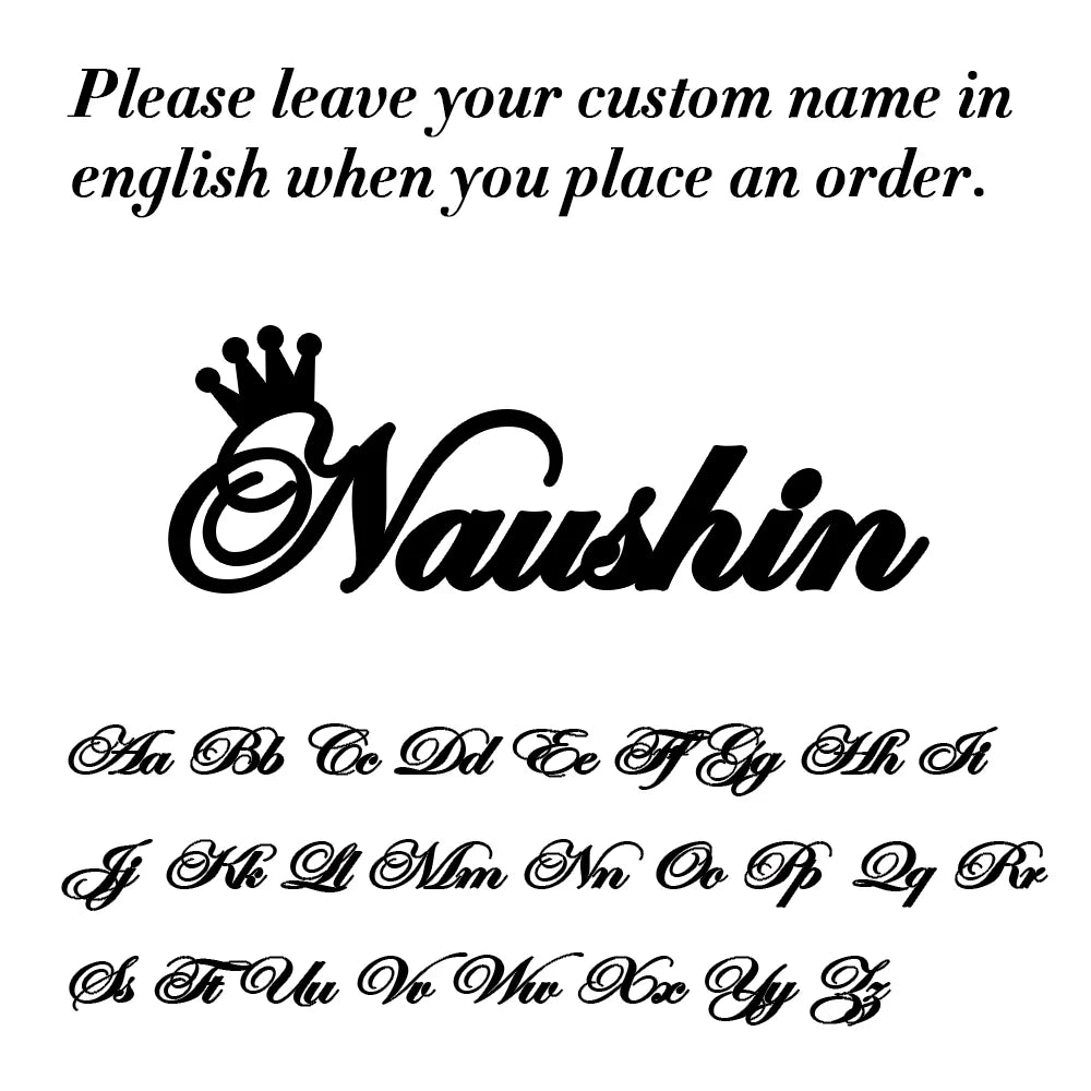 Custom Name Letter Keyring Stainless Steel Key
