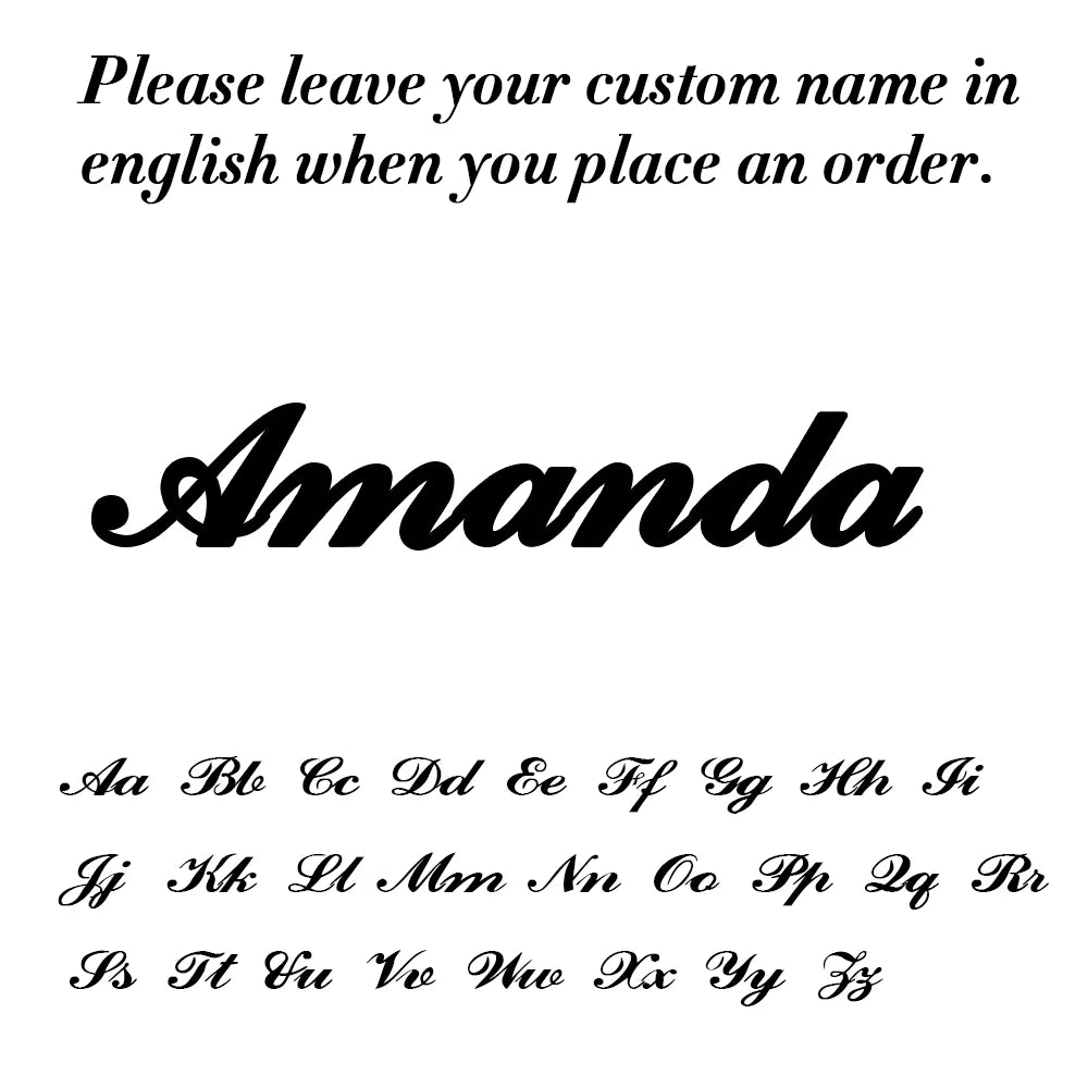 Custom Name Letter Keyring Stainless Steel Key