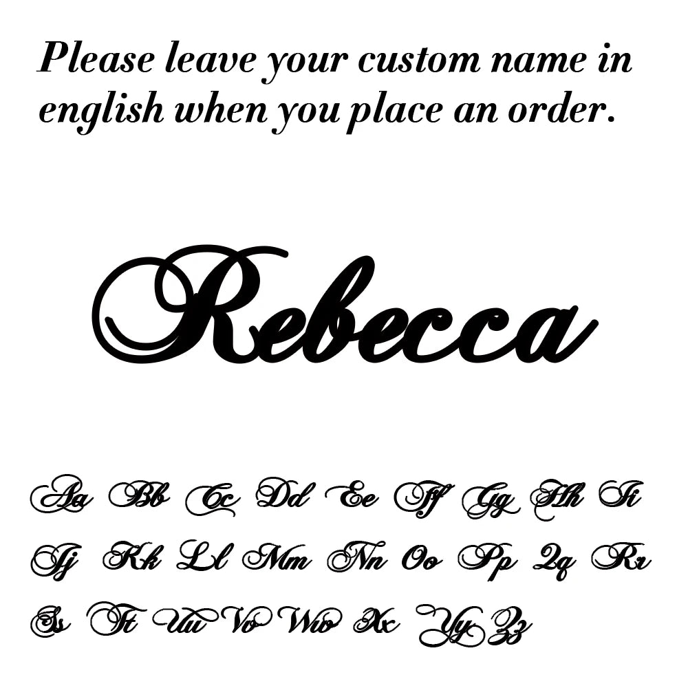 Custom Name Letter Keyring Stainless Steel Key