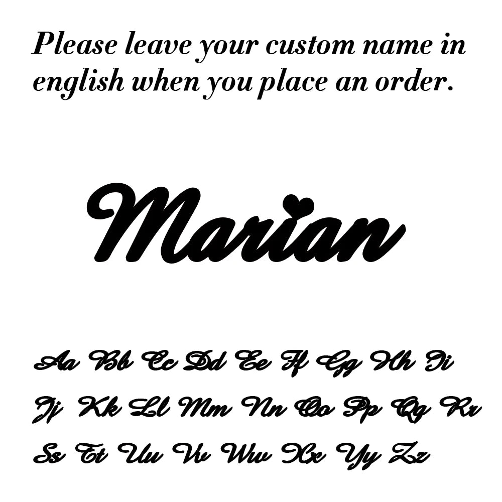 Custom Name Letter Keyring Stainless Steel Key