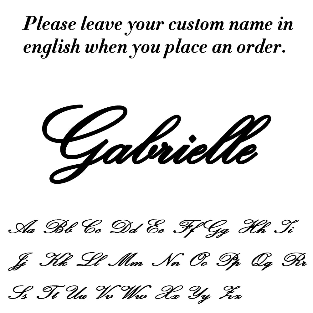 Custom Name Letter Keyring Stainless Steel Key