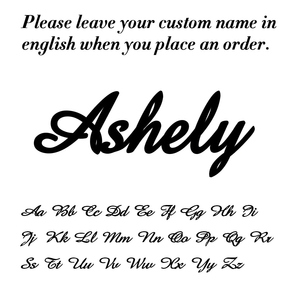 Custom Name Letter Keyring Stainless Steel Key