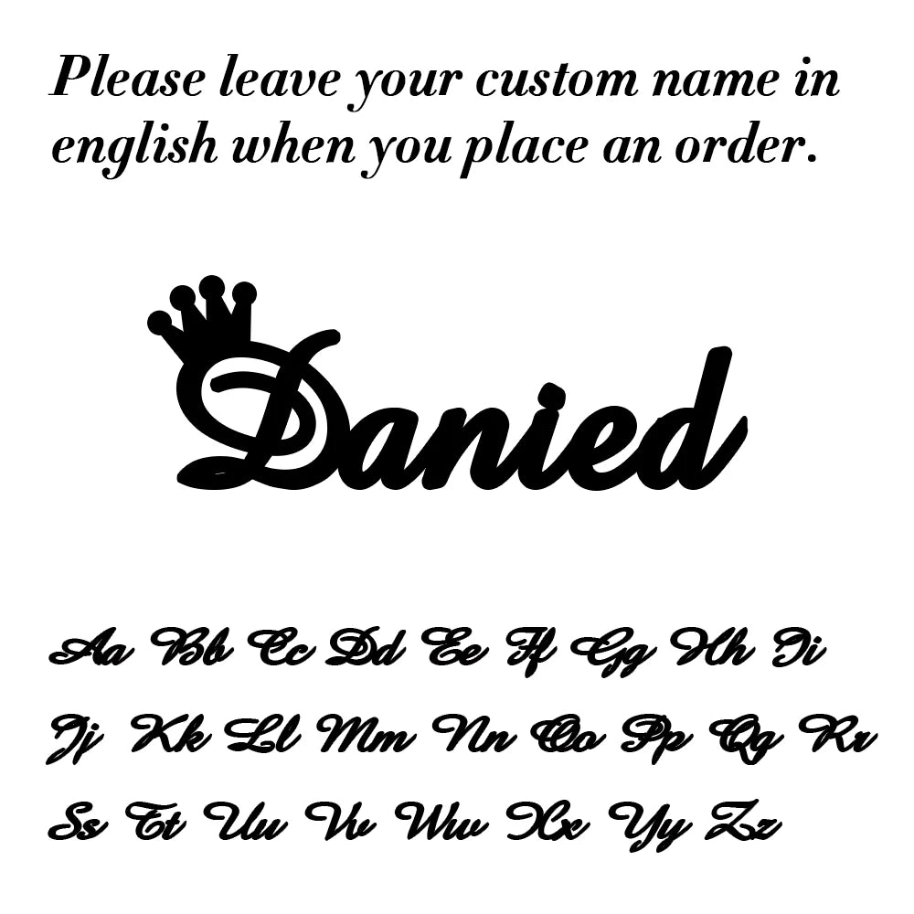 Custom Name Letter Keyring Stainless Steel Key